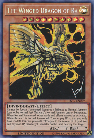 The Winged Dragon of Ra [TN19-EN009] Prismatic Secret Rare Yu-Gi-Oh!