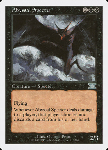 Abyssal Specter [Classic Sixth Edition] Magic: The Gathering