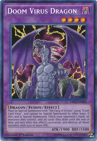Doom Virus Dragon [DRL2-EN003] Secret Rare Yu-Gi-Oh!