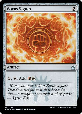 Boros Signet [Ravnica Remastered] Magic: The Gathering