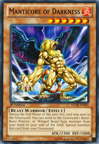 Manticore of Darkness [SDOK-EN005] Common Yu-Gi-Oh!