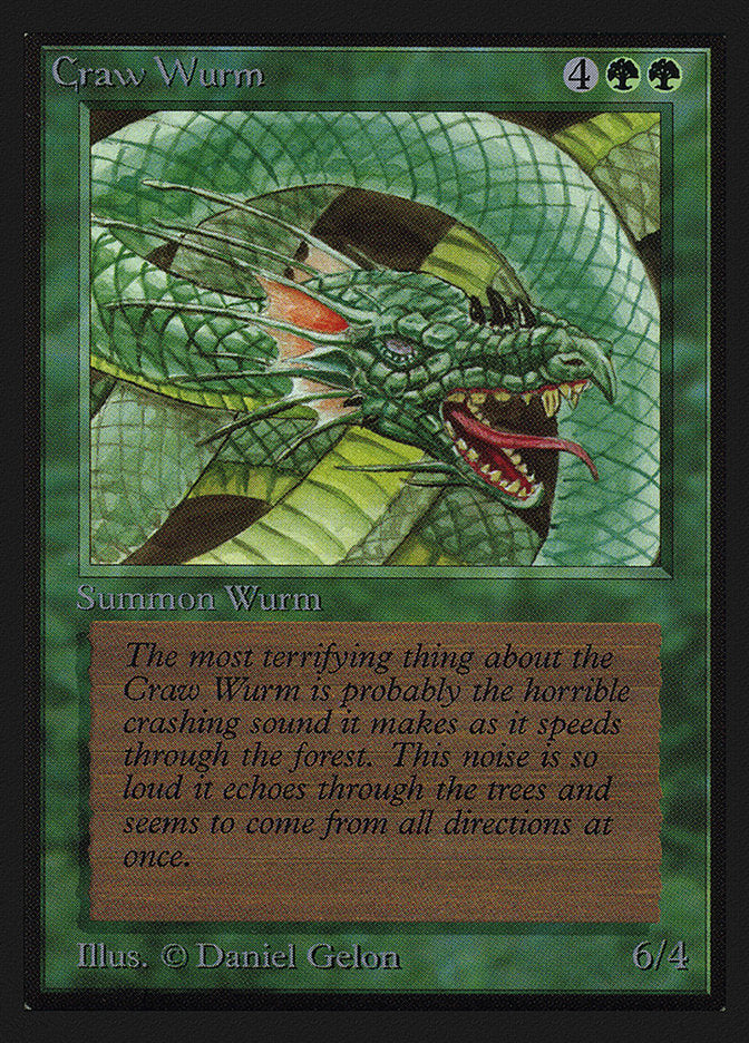 Craw Wurm [International Collectors' Edition] Magic: The Gathering