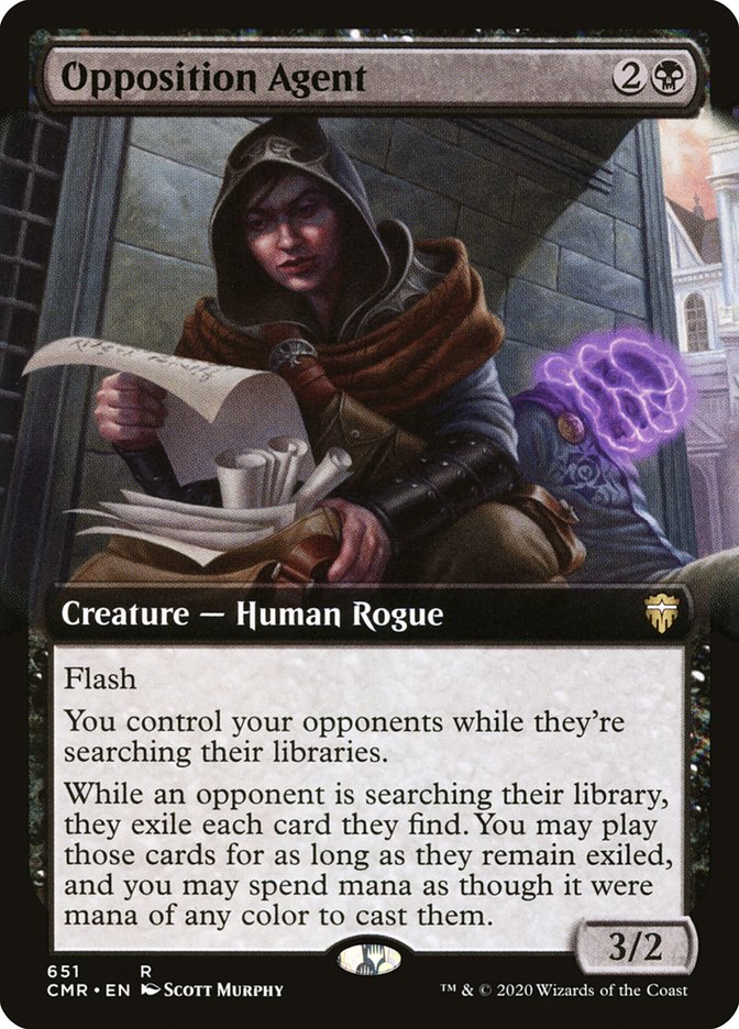 Opposition Agent (Extended Art) [Commander Legends] Magic: The Gathering