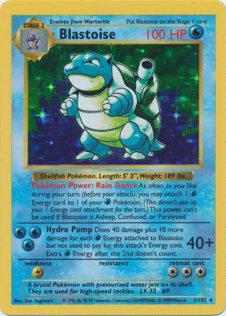 Blastoise (2/102) [Base Set Shadowless Unlimited] Pokémon