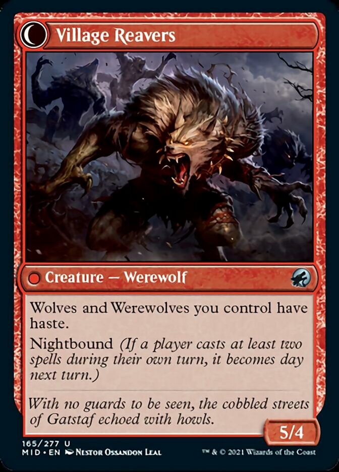 Village Watch // Village Reavers [Innistrad: Midnight Hunt] Magic: The Gathering