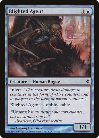 Blighted Agent [New Phyrexia] Magic: The Gathering