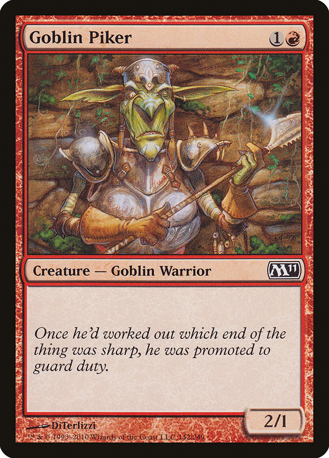 Goblin Piker [Magic 2011] Magic: The Gathering