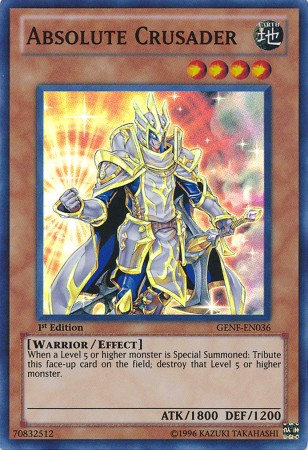 Absolute Crusader [GENF-EN036] Super Rare Yu-Gi-Oh!