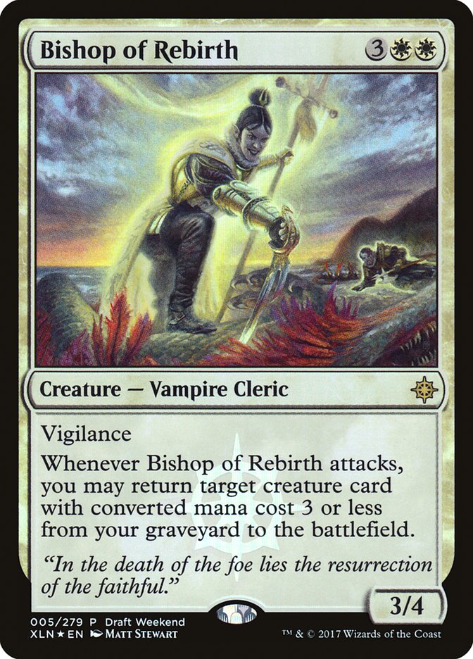 Bishop of Rebirth (Draft Weekend) [Ixalan Promos] Magic: The Gathering