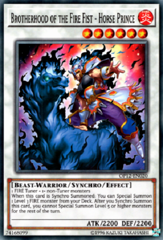 Brotherhood of the Fire Fist - Horse Prince [OP12-EN020] Common Yu-Gi-Oh!