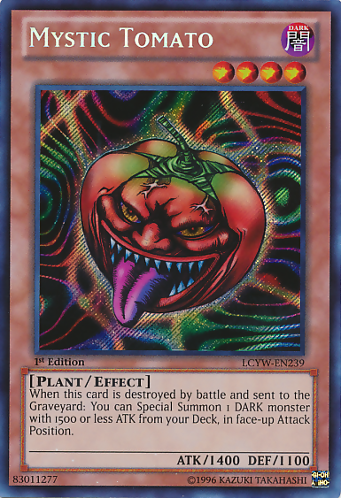 Mystic Tomato [LCYW-EN239] Secret Rare Yu-Gi-Oh!