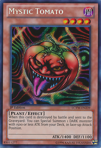 Mystic Tomato [LCYW-EN239] Secret Rare Yu-Gi-Oh!