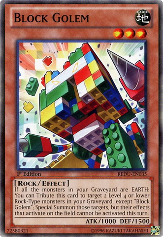 Block Golem [REDU-EN035] Common Yu-Gi-Oh!