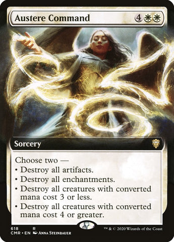 Austere Command (Extended Art) [Commander Legends] Magic: The Gathering