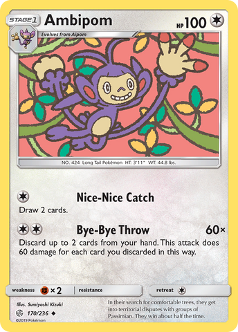 Ambipom (170/236) [Sun & Moon: Cosmic Eclipse] Pokémon