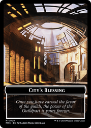 City's Blessing // Human Soldier Double-Sided Token [Murders at Karlov Manor Commander Tokens] Magic: The Gathering