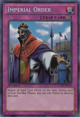 Imperial Order [LCYW-EN178] Secret Rare Yu-Gi-Oh!