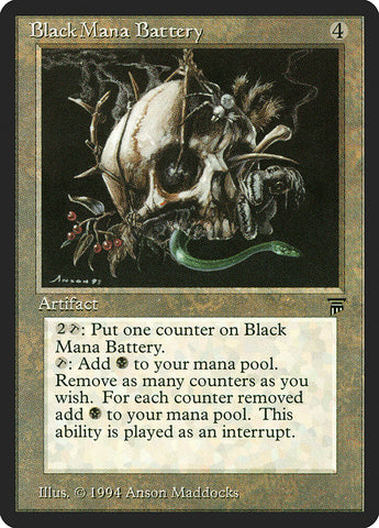 Black Mana Battery [Legends] Magic: The Gathering