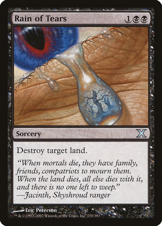 Rain of Tears [Tenth Edition] Magic: The Gathering