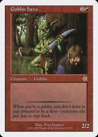 Goblin Hero [Starter 1999] Magic: The Gathering