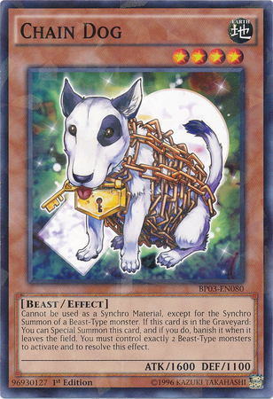 Chain Dog [BP03-EN080] Shatterfoil Rare Yu-Gi-Oh!