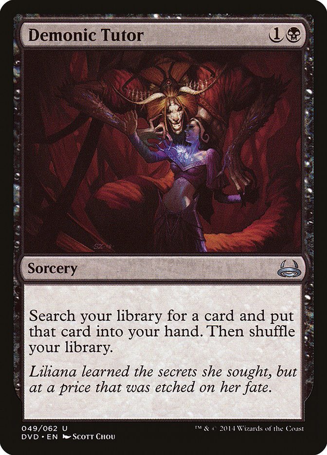 Demonic Tutor (Divine vs. Demonic) [Duel Decks Anthology] Magic: The Gathering