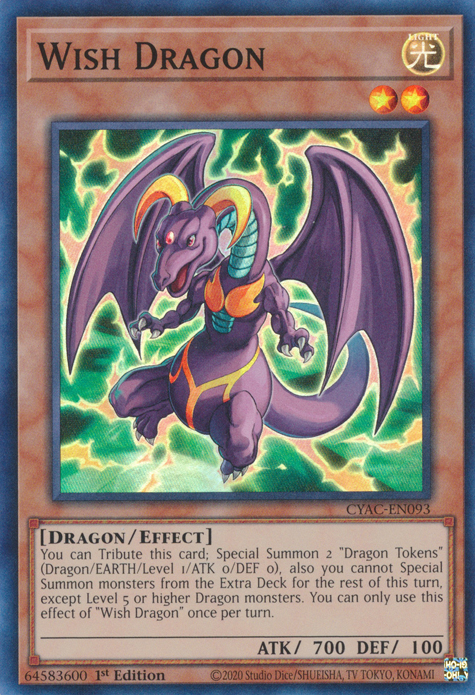 Wish Dragon [CYAC-EN093] Super Rare Yu-Gi-Oh!