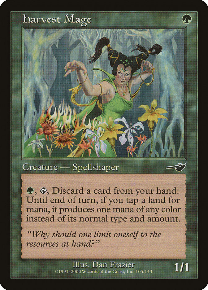 Harvest Mage [Nemesis] Magic: The Gathering
