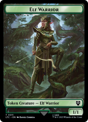 Elf Warrior // Bird Double Sided Token [The Lord of the Rings: Tales of Middle-Earth Commander Tokens] Magic: The Gathering