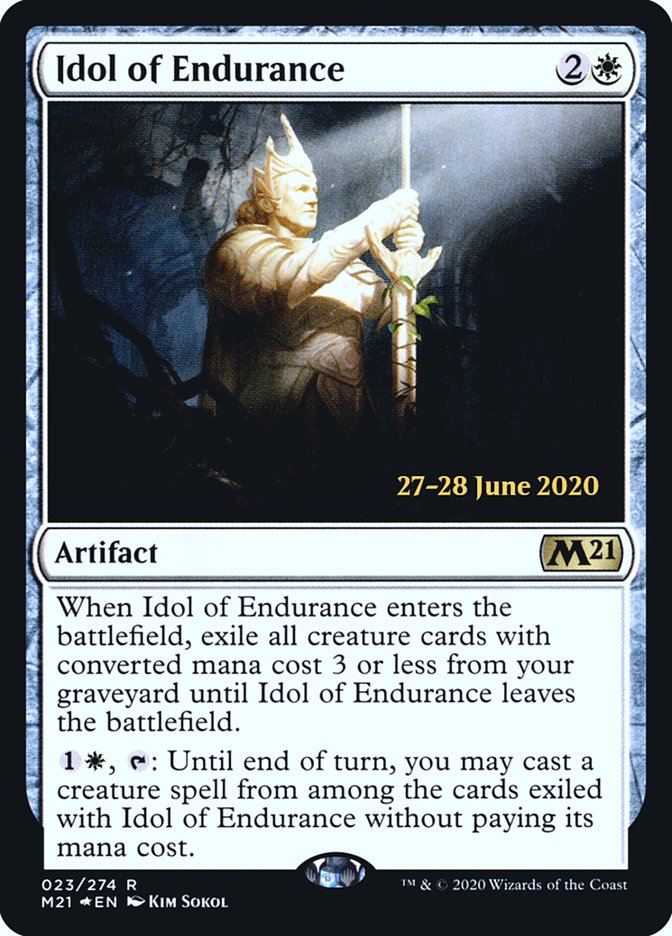 Idol of Endurance [Core Set 2021 Prerelease Promos] Magic: The Gathering