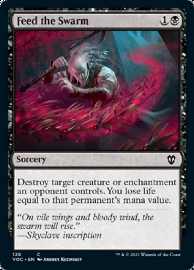 Feed the Swarm [Innistrad: Crimson Vow Commander] Magic: The Gathering