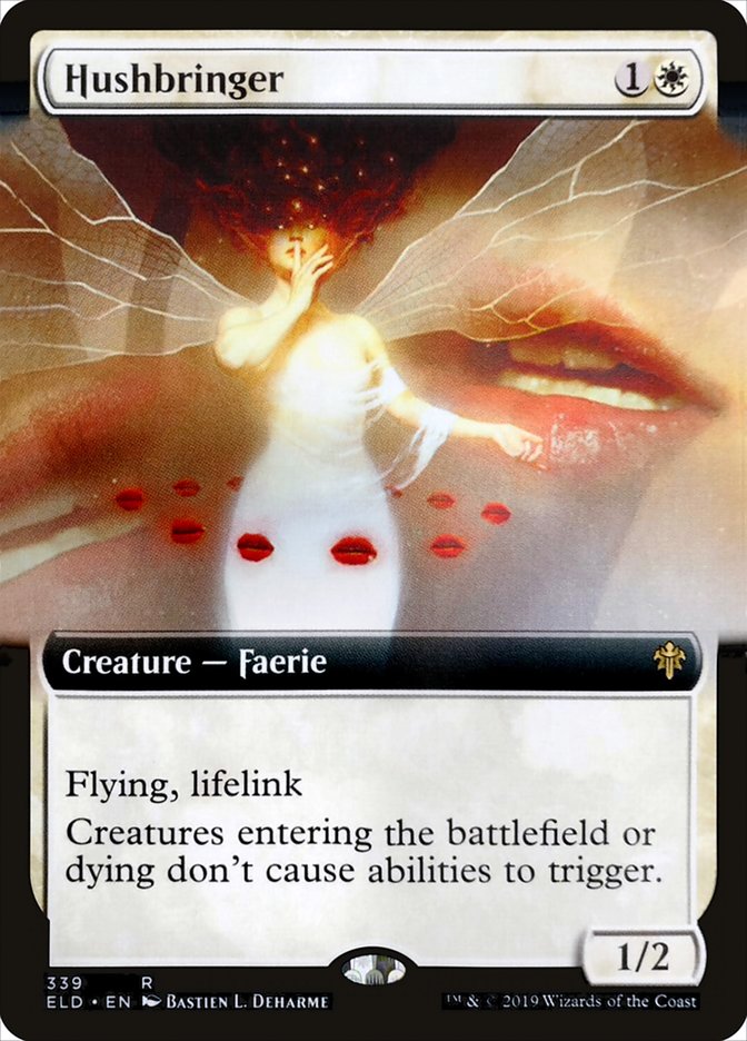 Hushbringer (Extended Art) [Throne of Eldraine] Magic: The Gathering