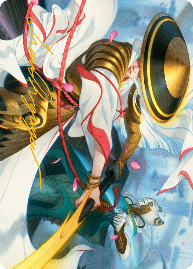Cut Short Art Card (Gold-Stamped Signature) [March of the Machine Art Series] Magic: The Gathering