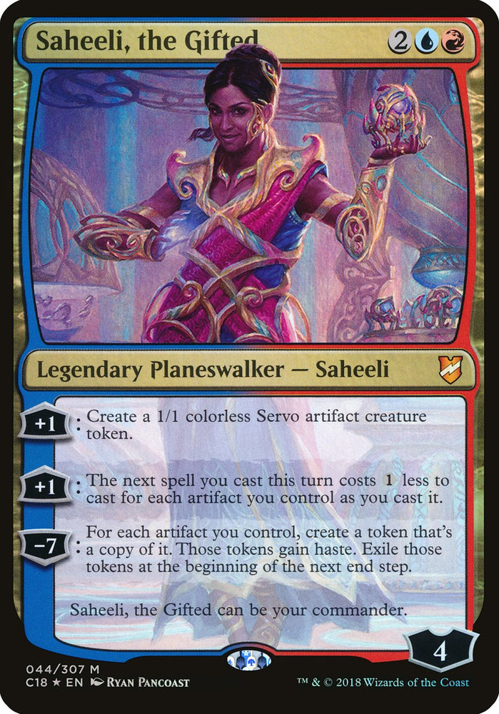 Saheeli, the Gifted (Oversized) [Commander 2018 Oversized] Magic: The Gathering
