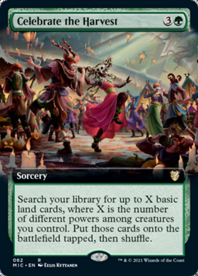 Celebrate the Harvest (Extended Art) [Innistrad: Midnight Hunt Commander] Magic: The Gathering
