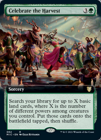 Celebrate the Harvest (Extended Art) [Innistrad: Midnight Hunt Commander] Magic: The Gathering