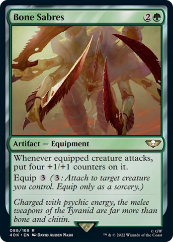 Bone Sabres [Warhammer 40,000] Magic: The Gathering