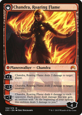Chandra, Fire of Kaladesh // Chandra, Roaring Flame [Magic Origins] Magic: The Gathering