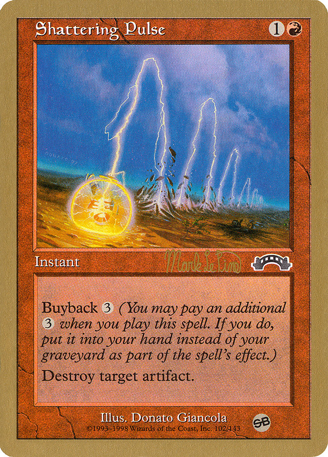 Shattering Pulse (Mark Le Pine) (SB) [World Championship Decks 1999] Magic: The Gathering