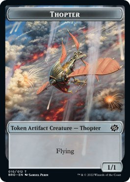 Myr // Thopter (010) Double-Sided Token [The Brothers' War Commander Tokens] Magic: The Gathering