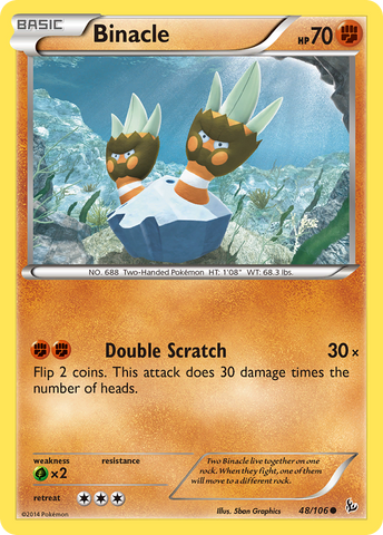 Binacle (48/106) [XY: Flashfire] Pokémon