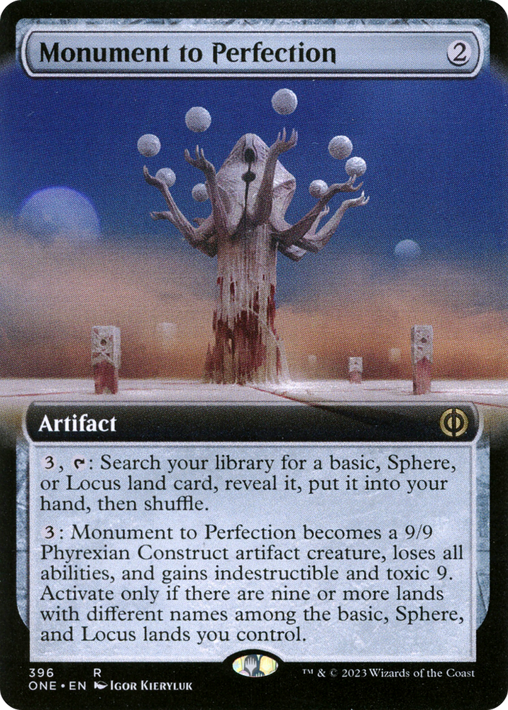 Monument to Perfection (Extended Art) [Phyrexia: All Will Be One] Magic: The Gathering
