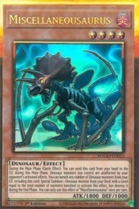 Miscellaneousaurus [MAGO-EN015] Gold Rare Yu-Gi-Oh!