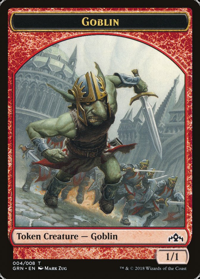 Goblin // Soldier Double-Sided Token [Guilds of Ravnica Guild Kit Tokens] Magic: The Gathering