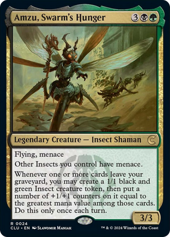 Amzu, Swarm's Hunger [Ravnica: Clue Edition] Magic: The Gathering