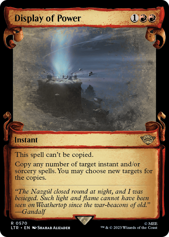 Display of Power [The Lord of the Rings: Tales of Middle-Earth Showcase Scrolls] Magic: The Gathering