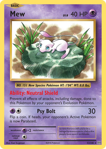 Mew (53/108) (Theme Deck Exclusive) [XY: Evolutions] Pokémon