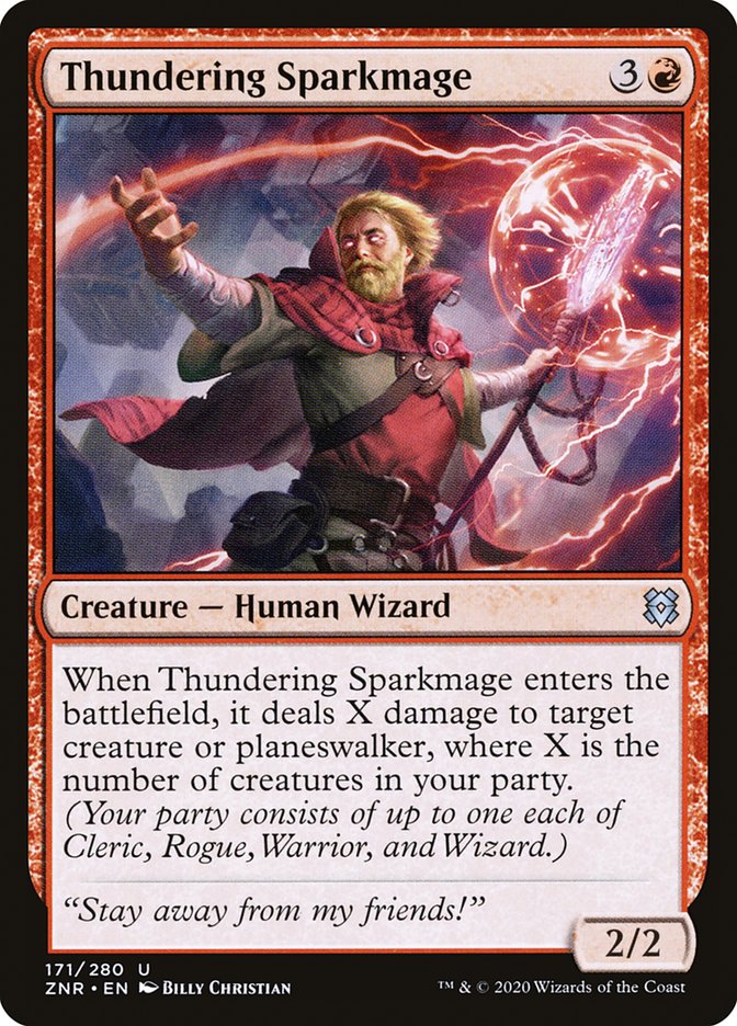 Thundering Sparkmage [Zendikar Rising] Magic: The Gathering