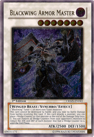 Blackwing Armor Master [CRMS-EN041] Ultimate Rare Yu-Gi-Oh!
