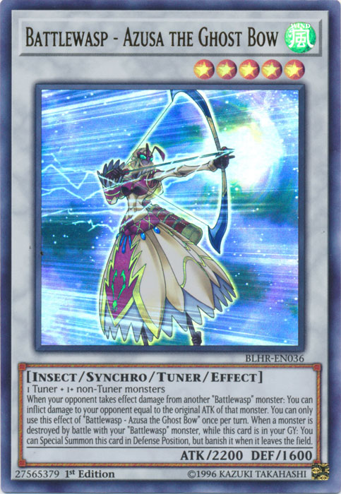 Battlewasp - Azusa the Ghost Bow [BLHR-EN036] Ultra Rare Yu-Gi-Oh!